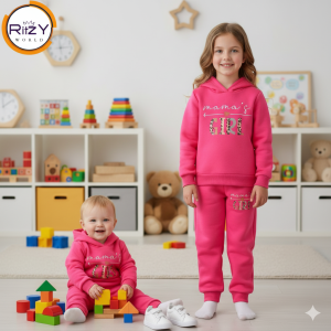 Mama’s Girl Baby Winter Hoodie & Pant Set (BH-012) Hot Pink 1-10 Years