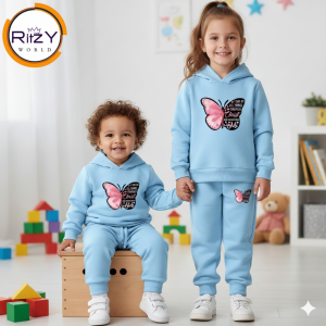 Butterfly Sky Hoodie & Jogger Set for Kids (BH-055) 1-10 Years
